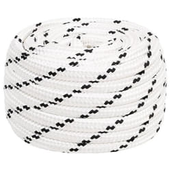 vidaXL Corde de bateau tressé Blanc 20 mmx50 m Polyester