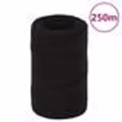 vidaXL Corde de travail Noir 2 mm 250 m Polyester