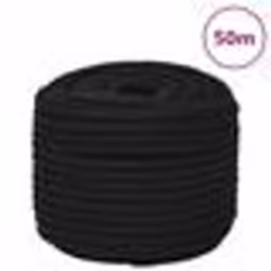 vidaXL Corde de travail Noir 12 mm 50 m Polyester