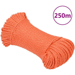Vidaxl - Corde de travail Orange 8 mm 250 m Polypropylène