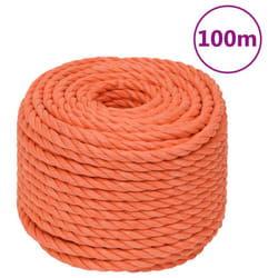 Corde de travail Orange 24 mm 100 m Polypropylène