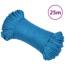Vidaxl - Corde de travail Bleu 8 mm 25 m Polypropylène