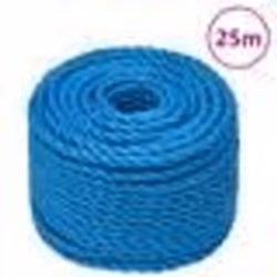 vidaXL Corde de travail Bleu 14 mm 25 m Polypropylène
