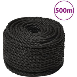 Vidaxl - Corde de travail Noir 10 mm 500 m polypropylène