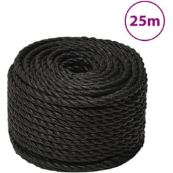 Vidaxl - Corde de travail Noir 12 mm 25 m polypropylène