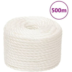 Corde de travail Blanc 12 mm 500 m polypropylène
