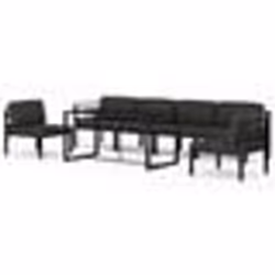 vidaXL Salon de jardin 7 pcs avec coussins Aluminium Anthracite