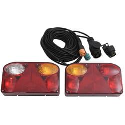 Vidaxl - Feux de remorque 2 pcs Rouge 23x6x13 cm 12V ampoule classique
