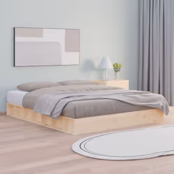 Profitez d'une bonne nuit de sommeil dans ce cadre de lit en bois ! Il sera un supplément pratique et décoratif à votre intér ...
