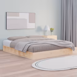 Profitez d'une bonne nuit de sommeil dans ce cadre de lit en bois ! Il sera un supplément pratique et décoratif à votre intér ...