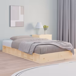 Profitez d'une bonne nuit de sommeil dans ce cadre de lit en bois ! Il sera un supplément pratique et décoratif à votre intér ...