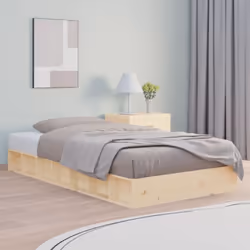 Profitez d'une bonne nuit de sommeil dans ce cadre de lit en bois ! Il sera un supplément pratique et décoratif à votre intér ...