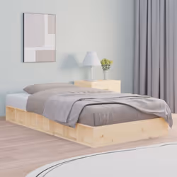 Description générale Profitez d'une bonne nuit de sommeil dans ce cadre de lit en bois, un ajout pratique et décoratif à votr ...