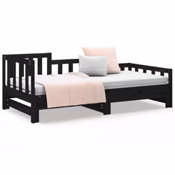 VidaXL 820740 canapé lit sofa Noir - Vue supplémentaire 4