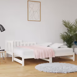 Ce lit de jour en bois polyvalent peut être utilisé comme lit dans votre chambre à coucher et s'intègre également parfaitemen ...