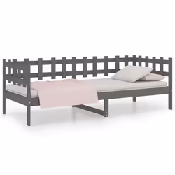 VidaXL 820753, lit sofa, Gris, Bois de pin, 2035 mm, 860 mm, 685 mm