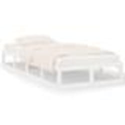 vidaXL Cadre de lit sans matelas blanc 100x200 cm bois massif - 100 x 200 cm