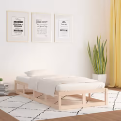 Prenez le chemin moderne vers votre chambre à coucher cool avec ce cadre de lit en bois ! Il constitue un supplément pratique ...