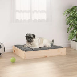vidaXL Lit en bois pour chien - 61,5x49x9 cm