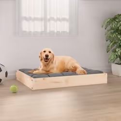 Ce lit pour chien en bois super cool est conçu pour donner à vos amis à fourrure un endroit confortable pour se blottir. Bois ...