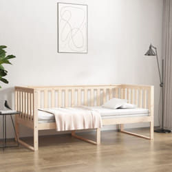 Lit De Jour,lit Simple 90x200 Cm Bois De Pin Massif Vidaxl