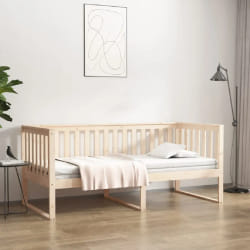 vidaXL Lit de jour sans matelas 100x200 cm bois de pin massif