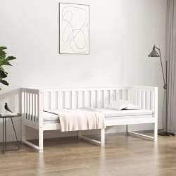VIDAXL Lit de jour - Blanc 75x190 cm