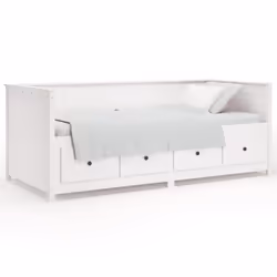 VidaXL 820897, lit sofa, Blanc, Bois de pin, 2075 mm, 1070 mm, 800 mm