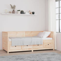 Lit De Jour Sans Matelas 80x200 Cm Bois De Pin Massif Vidaxl