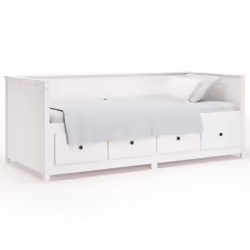 VidaXL 820907, lit sofa, Blanc, Bois de pin, 2075 mm, 870 mm, 800 mm