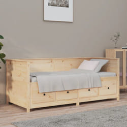 Lit De Jour Sans Matelas 90x190 Cm Bois De Pin Massif Vidaxl