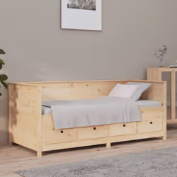 Ce lit de repos en bois est parfait pour accueillir des invités inattendus pendant la nuit, tout en offrant un espace d'assis ...