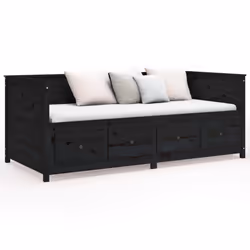 VidaXL 820920 canapé lit sofa Noir - Vue supplémentaire 4