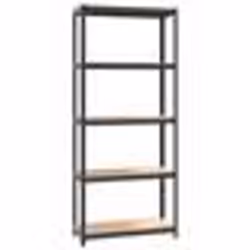 vidaXL Étagère de rangement 5 niveaux Anthracite Acier bois ingénierie