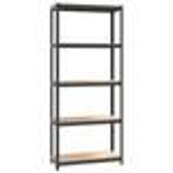 vidaXL Étagère de rangement 5 niveaux Anthracite Acier bois ingénierie