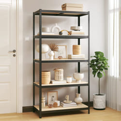 Vidaxl - tagère de rangement 5 niveaux Anthracite Acier bois ingénierie