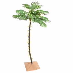 vidaXL Palmier à LED 88 LED Blanc chaud 150 cm - TU