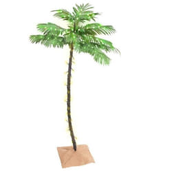 vidaXL Palmier à LED 88 LED Blanc chaud 150 cm - TU