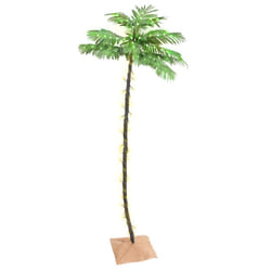 vidaXL Palmier à LED 136 LED Blanc chaud 220 cm - TU