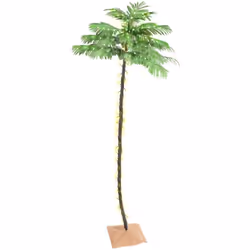 Apportez ce palmier à LED chez vous dès maintenant ! Les feuilles vertes et le tronc brun sont décorés pour scintiller. Arbre ...