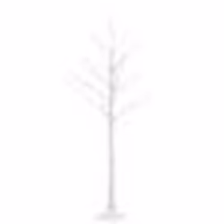 vidaXL Bouleau blanc à LED 96 LED Blanc chaud 180 cm - TU
