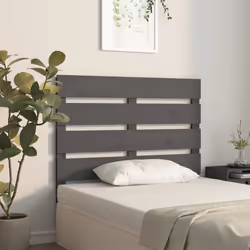 VidaXL 821334 tête de lit et pied de lit Gris - Vue supplémentaire 4