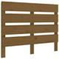 vidaXL Tête de lit Marron miel 100x3x80 cm Bois massif de pin - TU