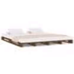 vidaXL Lit de palette marron miel 120x200 cm bois de pin massif 821390