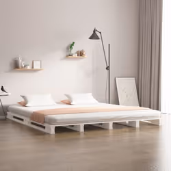 Ajoutez une touche moderne à votre chambre à coucher avec ce lit palette en bois classique ! Il apportera une touche pratique ...