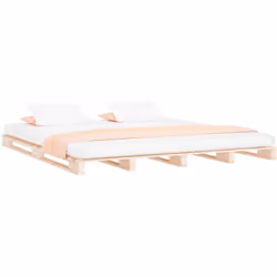 Ajoutez une touche moderne à votre chambre à coucher avec ce lit palette en bois classique ! Il apportera une touche pratique ...