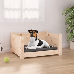 vidaXL Lit pour chien 55,5x45,5x28 cm Bois massif de pin