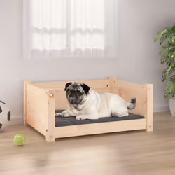 Ce lit super cool pour chien offrira à vos amis à fourrure un endroit confortable où se blottir. Bois de pin massif : le bois ...