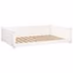 vidaXL Lit pour chien Blanc 105,5x75,5x28 cm Bois de pin solide