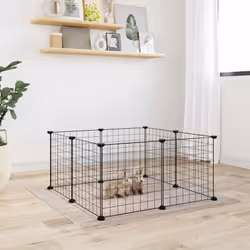 Cette cage pour animaux de compagnie offre un espace clos spacieux et sûr pour que vos adorables animaux de compagnie puissen ...